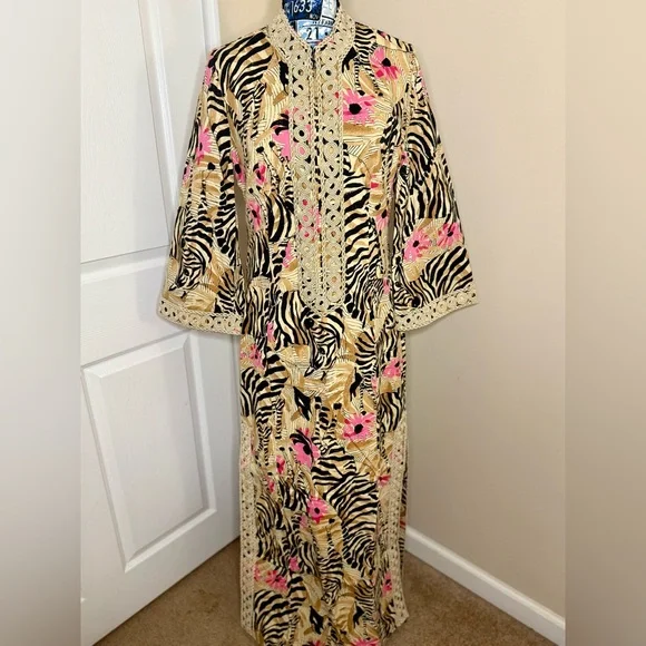 NWT Lilly Pulitzer Shealyn stretch maxi caftan Rutabaga El Morocco - Picture 4 of 7